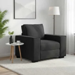 vidaXL Soffstol svart 100x78x84 cm sammet