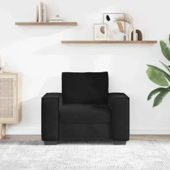 vidaXL Soffstol svart 100x78x84 cm sammet