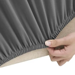 Sale vidaXL Sofföverdrag 3-sits med stretch polyesterjersey Antracit