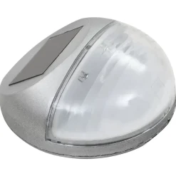 New vidaXL Sollampa vägg LED set 12 st rund Silver