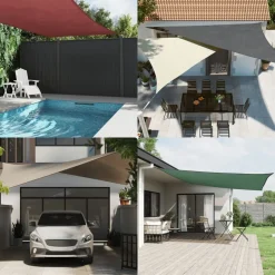 Sale vidaXL Solsegel oxfordtyg rektangulärt 2x2,5 m Taupe