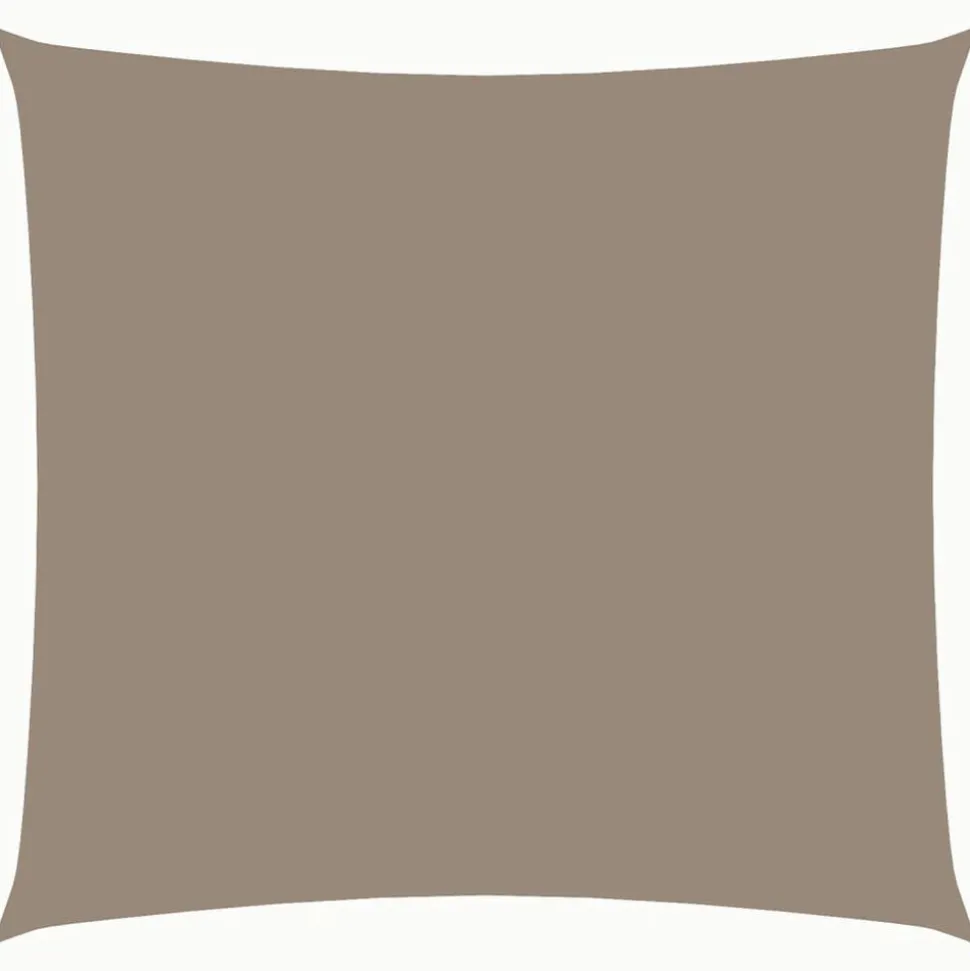 vidaXL Solsegel oxfordtyg fyrkantigt 2x2 m taupe