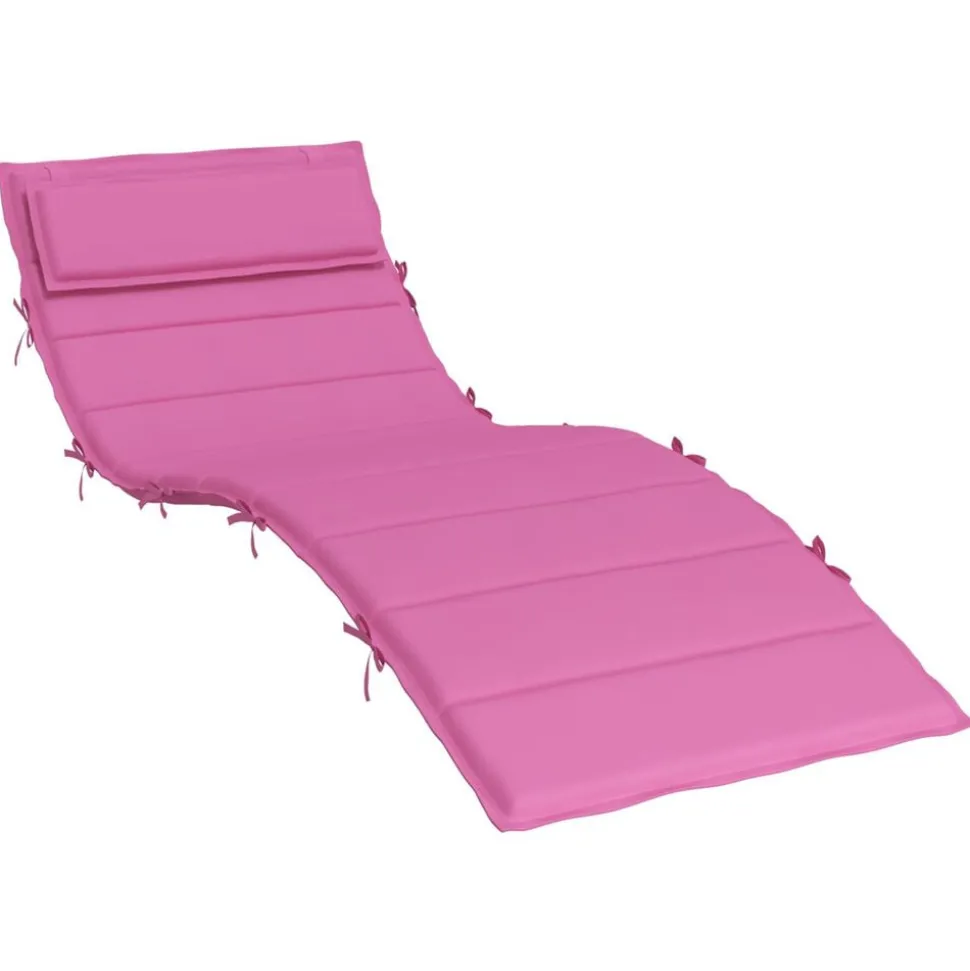 vidaXL Solsängkudde Rosa 178 x 60 x 4 cm Oxford tyg
