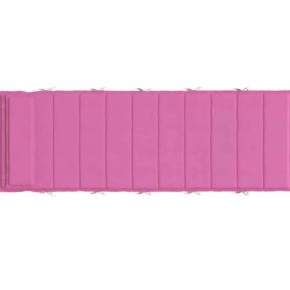 vidaXL Solsängkudde Rosa 178 x 60 x 4 cm Oxford tyg