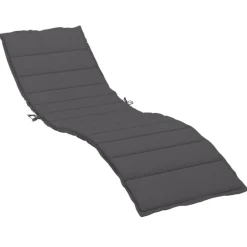 Online vidaXL Solsängsdyna 200x50x3 cm oxfordtyg Antracit
