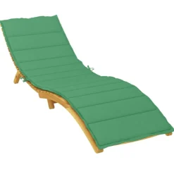 Discount vidaXL Solsängsdyna 200x50x3 cm oxfordtyg Grön