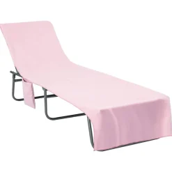 vidaXL Solstolshanddukar 2 pcs Rosa 210 x 75 cm Polyester och polyamid