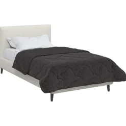 vidaXL Sommar Duvet Antracit 155 x 200 cm Mikrofiber och Teddyfleece
