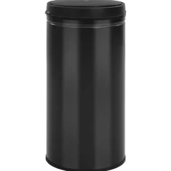 vidaXL Soptunna med automatisk sensor 70 L kolstål svart