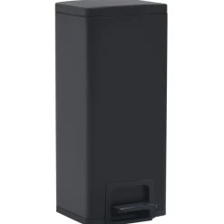 Clearance vidaXL Soptunna med pedal anti-fingeravtryck 30 L rostfritt stål Svart