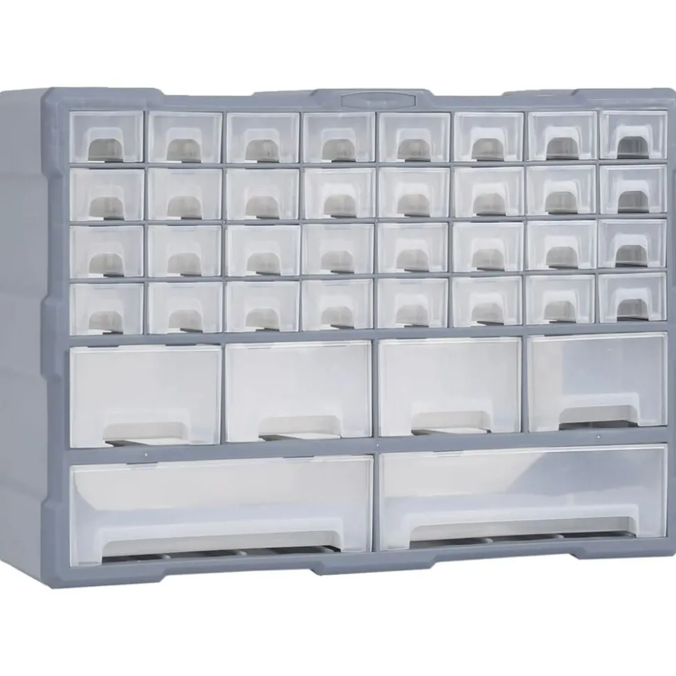 vidaXL Sortimentskåp med 38 lådor 52x16x37,5 cm