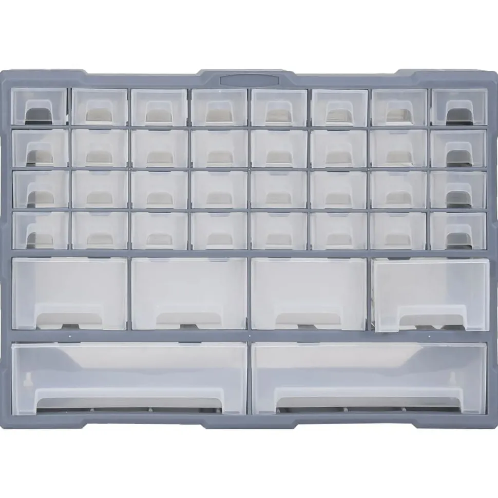 vidaXL Sortimentskåp med 38 lådor 52x16x37,5 cm