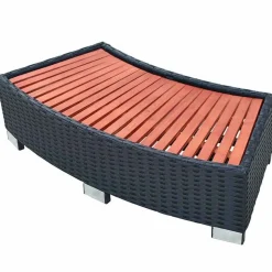 vidaXL Spatrappa konstrotting 92x45x25 cm svart