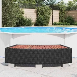 vidaXL Spatrappa konstrotting 92x45x25 cm svart