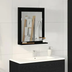Sale vidaXL Spegel 50 x 12 x 60 cm Glas och konstruerat trä Svart ek