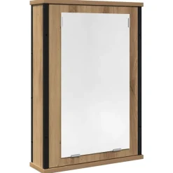Discount vidaXL Spegelskåp för badrum 42x12x60 cm konstruerat trä artisan ek