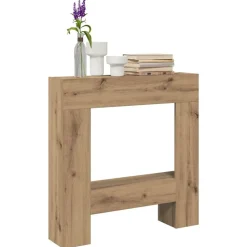 vidaXL Spiselkrans artisan ek 81x18x82 cm konstruerat trä