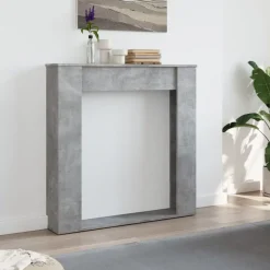 Clearance vidaXL Spiselkrans 100x20x100 cm konstruerat trä Betonggrå