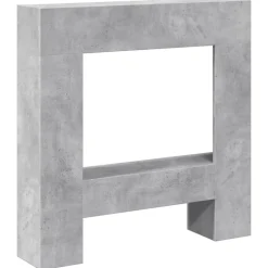 Hot vidaXL Spiselkrans 81x18x82 cm konstruerat trä Betonggrå
