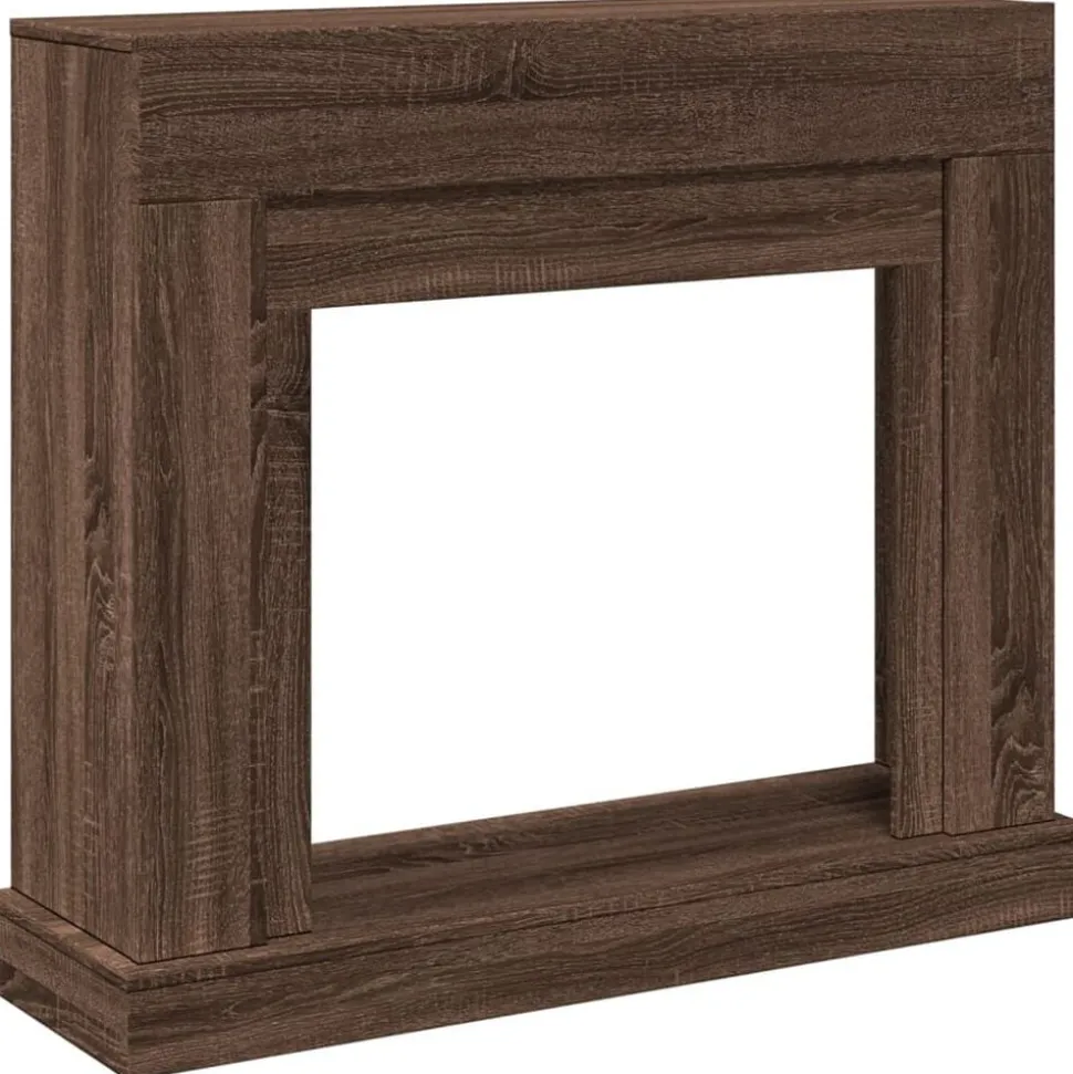 vidaXL Spiselkrans brun ek 100x30x87,5 cm konstruerat trä