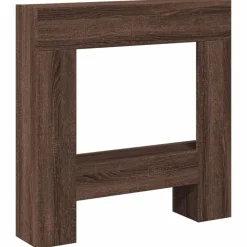 vidaXL Spiselkrans brun ek 81x18x82 cm konstruerat trä