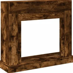 vidaXL Spiselkrans rökfärgad ek 100x30x87,5 cm konstruerat trä