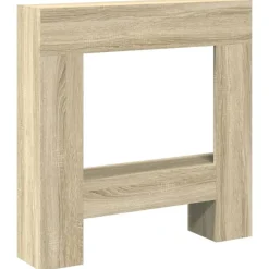 vidaXL Spiselkrans sonoma-ek 81x18x82 cm konstruerat trä