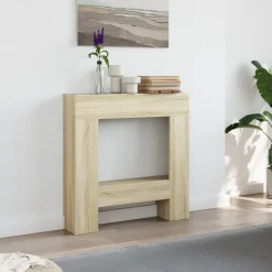vidaXL Spiselkrans sonoma-ek 81x18x82 cm konstruerat trä