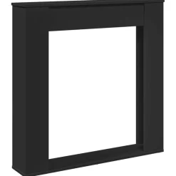 vidaXL Spiselkrans svart 100x20x100 cm konstruerat trä