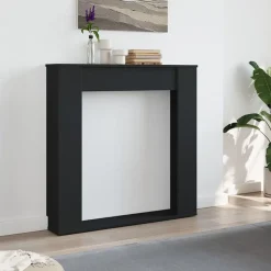 vidaXL Spiselkrans svart 100x20x100 cm konstruerat trä