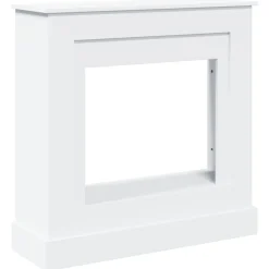 Outlet vidaXL Spiselkrans 90x30x90 cm konstruerat trä Vit