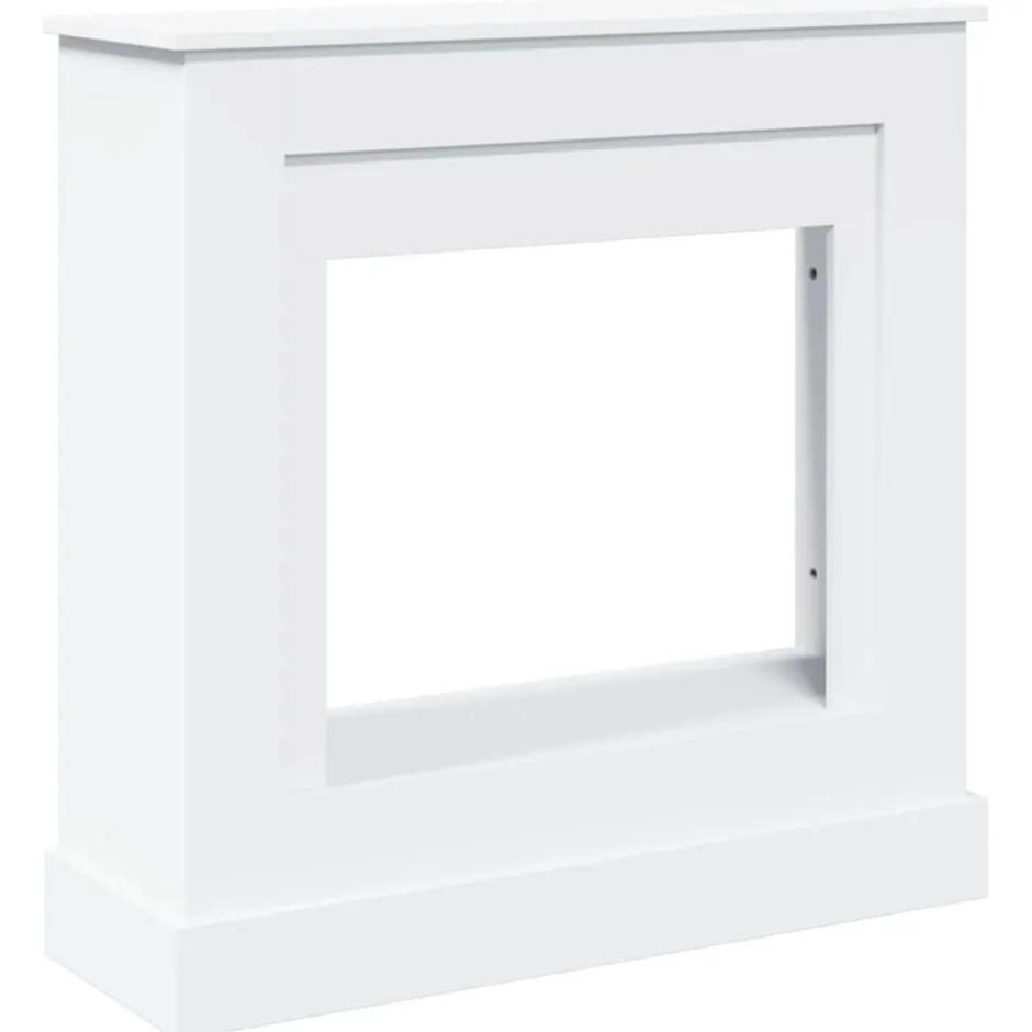 Outlet vidaXL Spiselkrans 90x30x90 cm konstruerat trä Vit