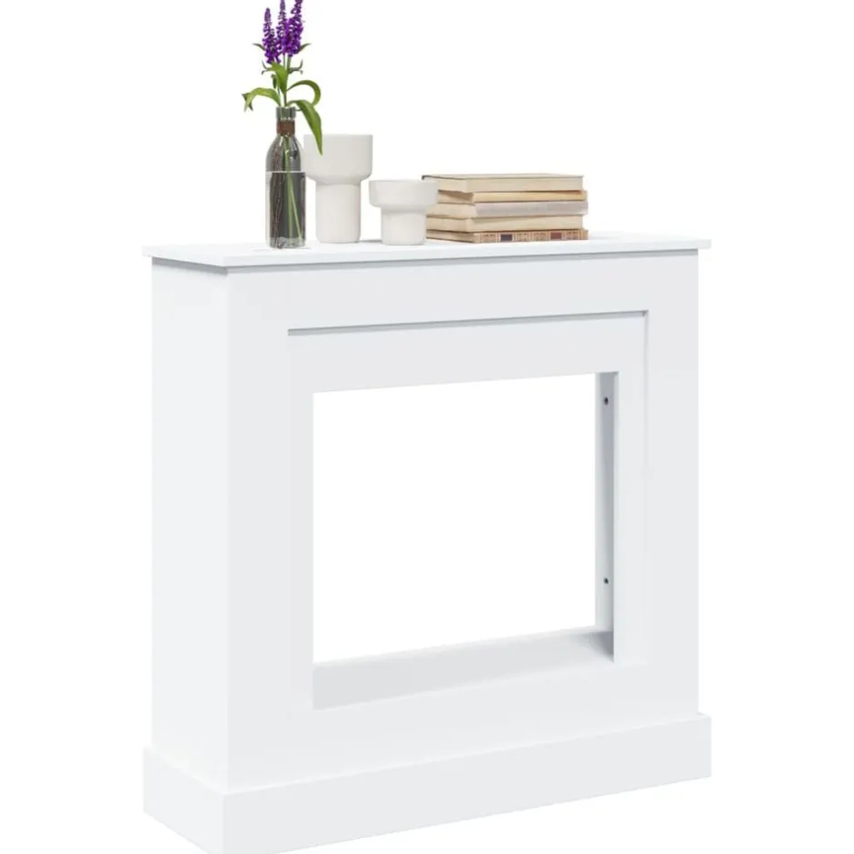 Outlet vidaXL Spiselkrans 90x30x90 cm konstruerat trä Vit