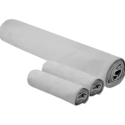 vidaXL Sporthandduk Set 3 pcs Grå Polyester och polyamid