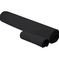 vidaXL Sporthandduk Set 2 pcs Svart tyg