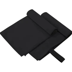 vidaXL Sporthanddukar 2 pcs Svart 50 x 30 cm Polyester och polyamid