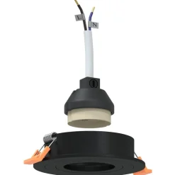 vidaXL Spotlight 6 pcs Svart 9 x 9 x 2 cm Aluminium