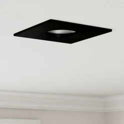 Hot vidaXL Spotlight 6 pcs 9 x 9 x 2 cm Aluminium Svart