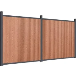 Sale vidaXL Staketpanel 353x186 cm WPC Brun