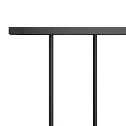 vidaXL Staketpanel Woerden pulverlackerad stål 1,7x0,75 m svart