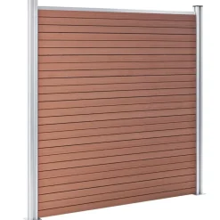 vidaXL Staketpanel WPC 1045x186 cm brun
