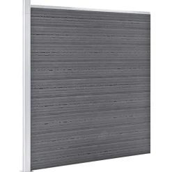 Outlet vidaXL Staketpanel WPC 1391x186 cm Grå
