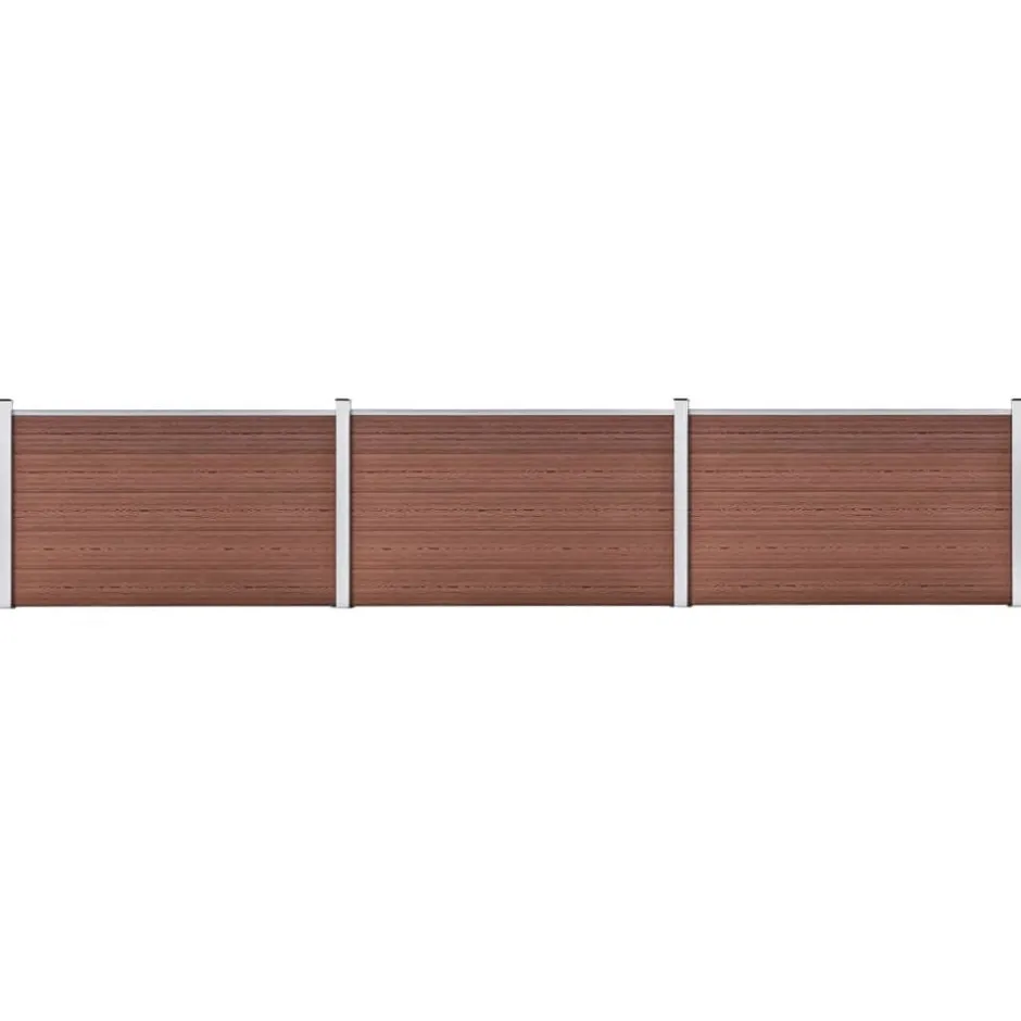 Discount vidaXL Staketpanel WPC 526x106 cm Brun