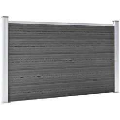 Discount vidaXL Staketpaneler WPC 526x105 cm Svart
