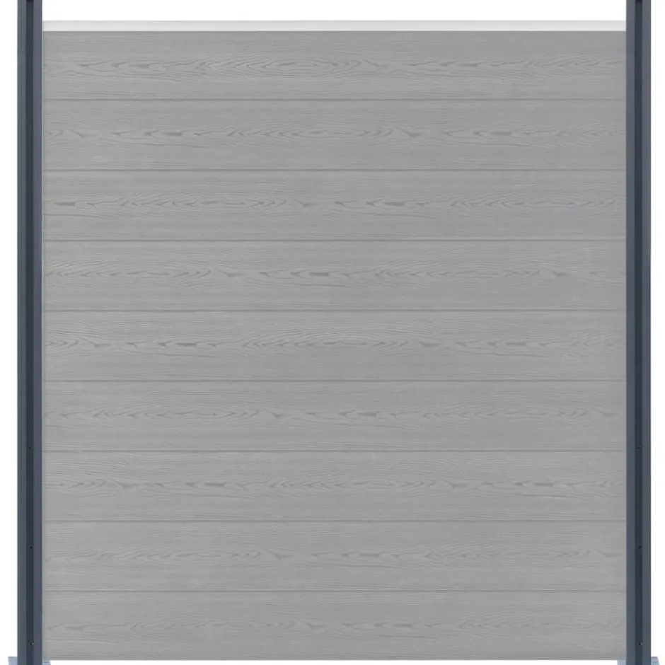 Sale vidaXL Staketstolpar 2 st 185 cm aluminium Mörkgrå
