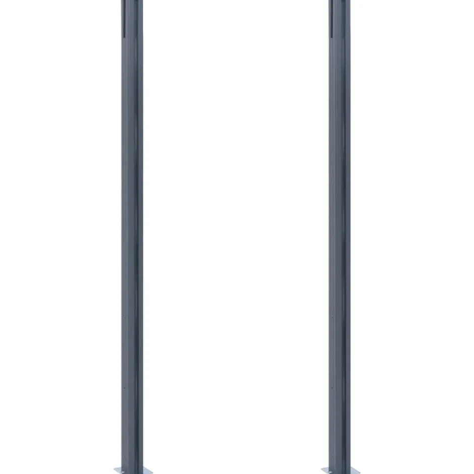 Sale vidaXL Staketstolpar 2 st 185 cm aluminium Mörkgrå