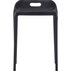 Outlet vidaXL Stapelbara pallar 4 st plast Svart
