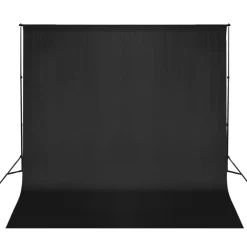 Discount vidaXL Stativ och fotobakgrund 600 x 300 cm Svart