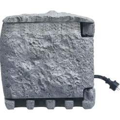 Outlet vidaXL Stenformat trädgårdsuttag 2 uttag polyresin Grå