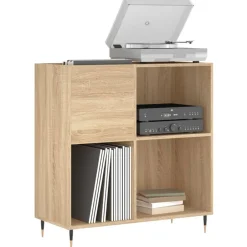 Sale vidaXL Stereobänk sonoma-ek 84,5x38x89 cm konstruerat trä Sonoma ek